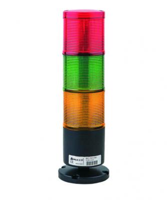 Signaling column 3 LED colors with sound 12-24 AC / DC